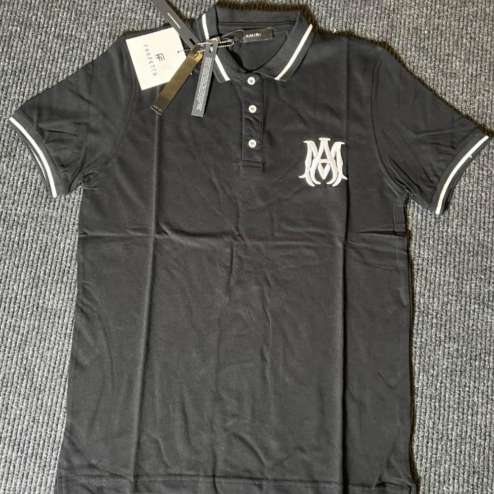AMIRI Black Garment with Label Detail